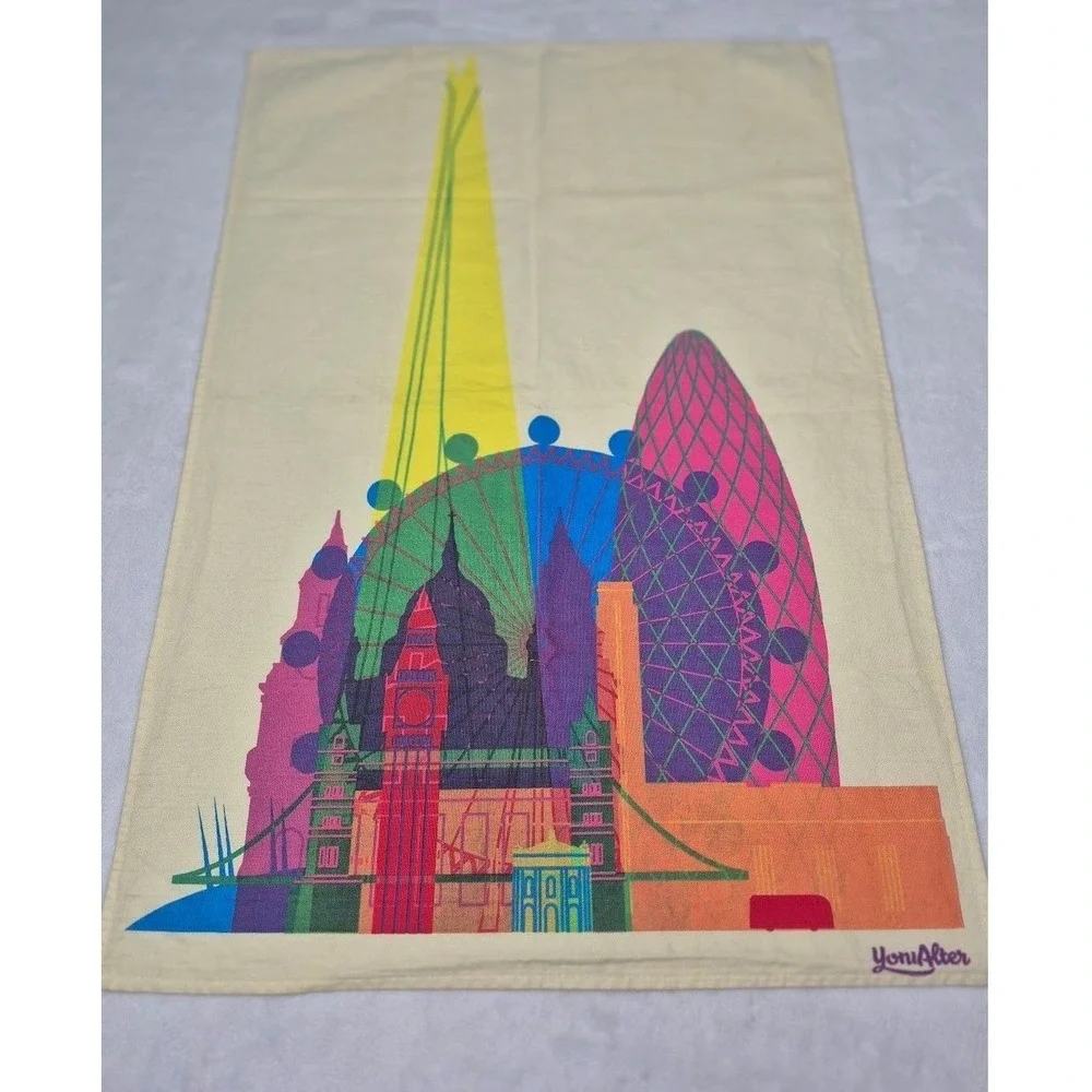 Tate Tea Towel London Landmarks White Cotton Museum Souvenir